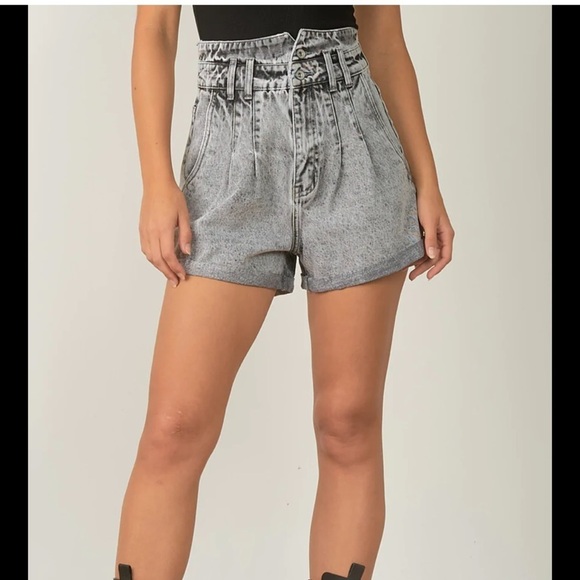 Elan Pants - - Elan JESSE GREY WASH SHORTS size S